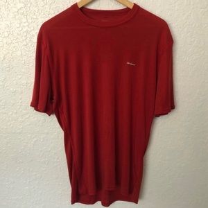 Patagonia Mens Short Sleeve Apilene T Shirt Performance Breathable Red Large